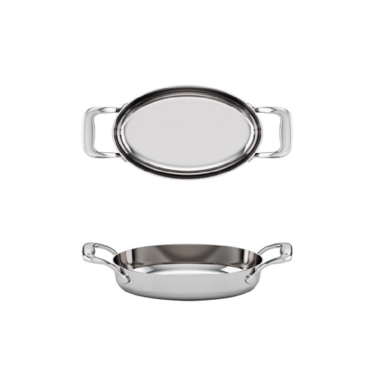 Tuxton RTVH-080 TuxCLAD 8-Inch Oval Pan 22-Fluid Ounce 508243W X 808243L X 158243H