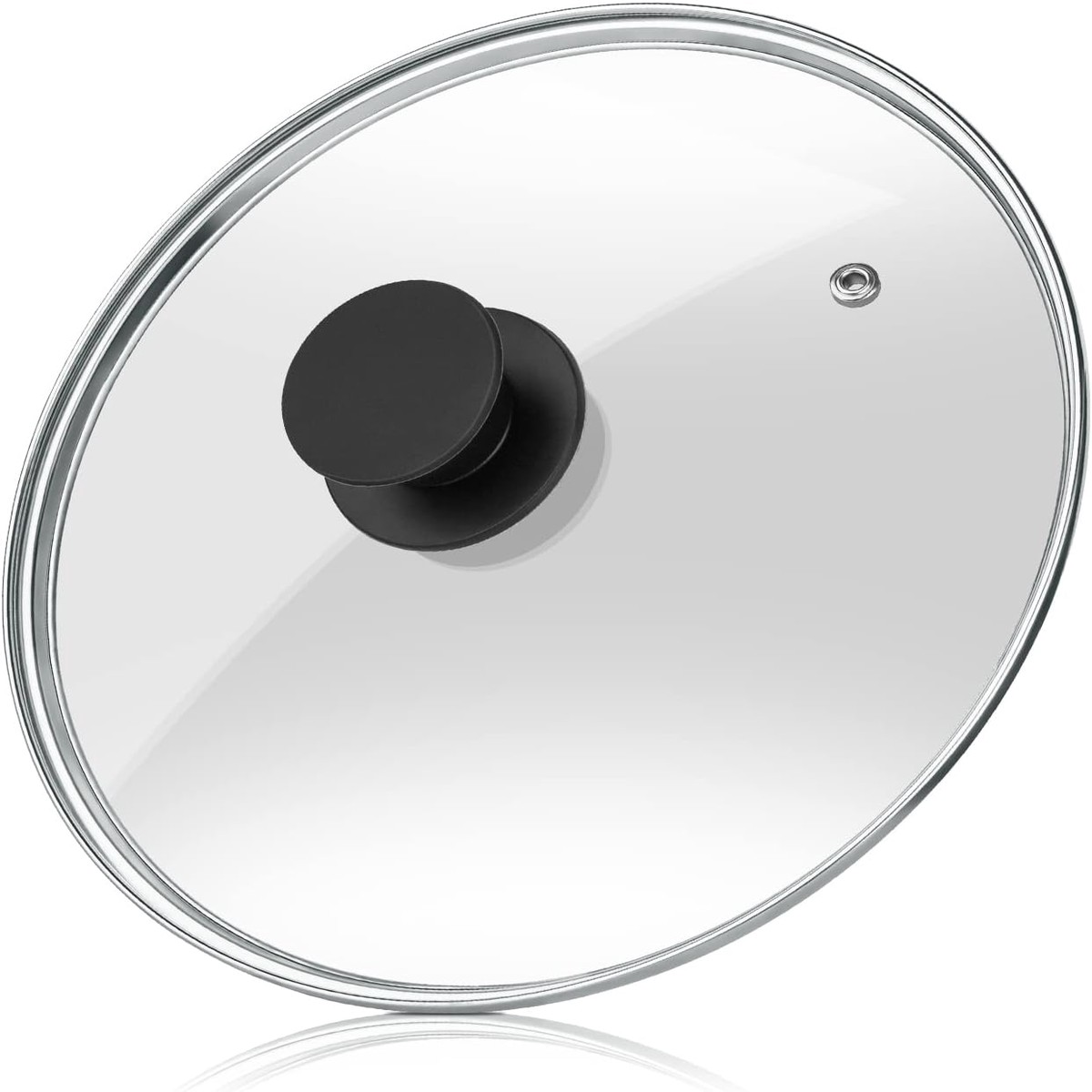 Wadaza Pan Lid 10 Inch - Tempered Glass Pot Lid - Oven Safe Replacement Glass Lid for Frying Pan Wok Pot Skillet