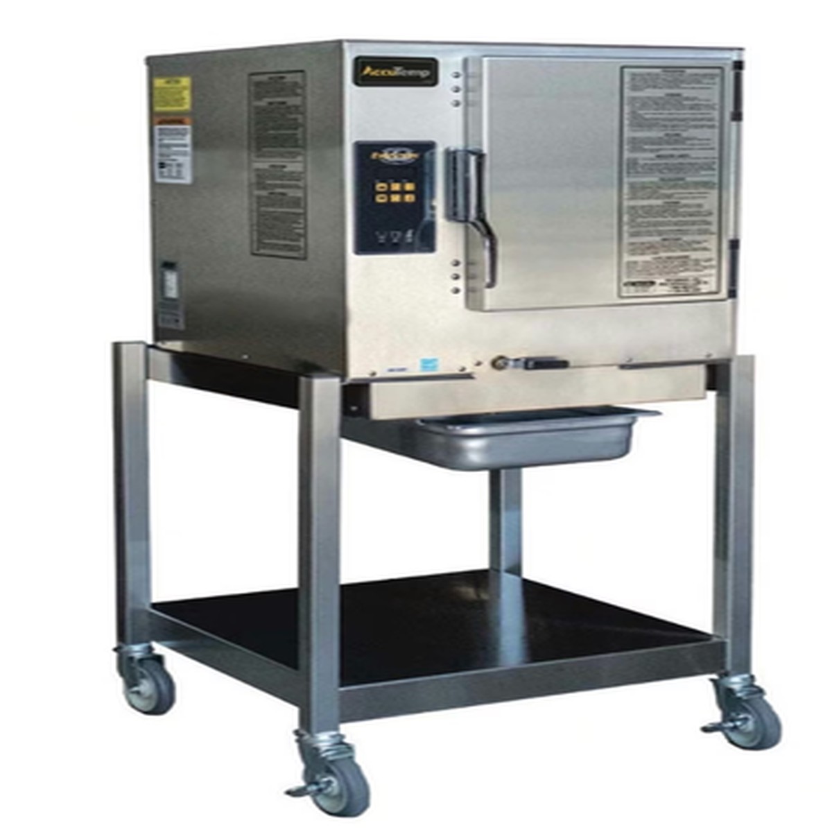 AccuTemp Evolution N61201D06 Nat Gas Steam Oven 60K BTU Boilerless Steamer On Stand #5212