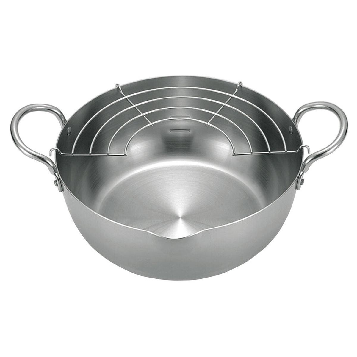 Urushiyama Stainless Steel Tempura Pan Induction Ready