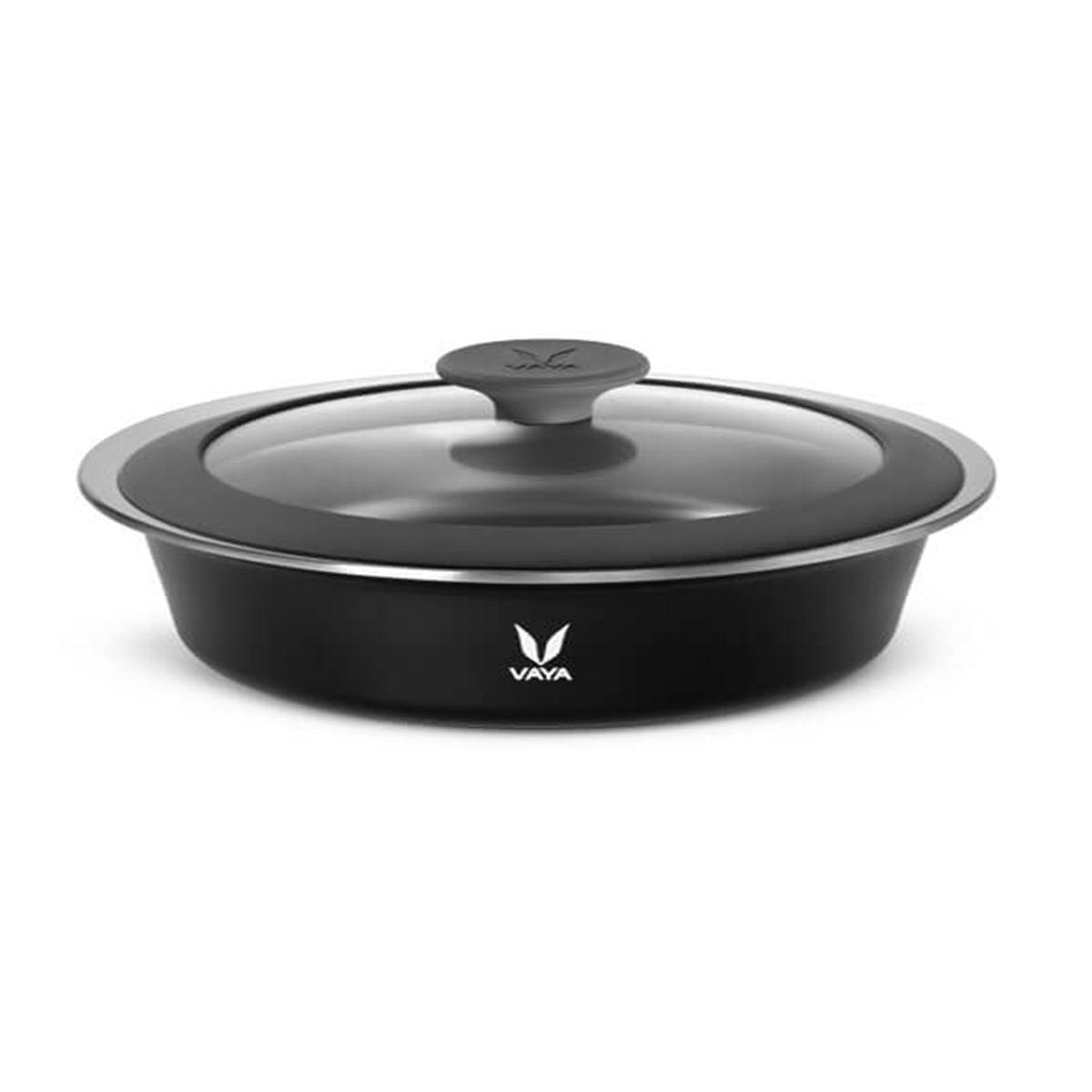Vaya HauteCase - 372 floz - Sable Black - with Glass Lid