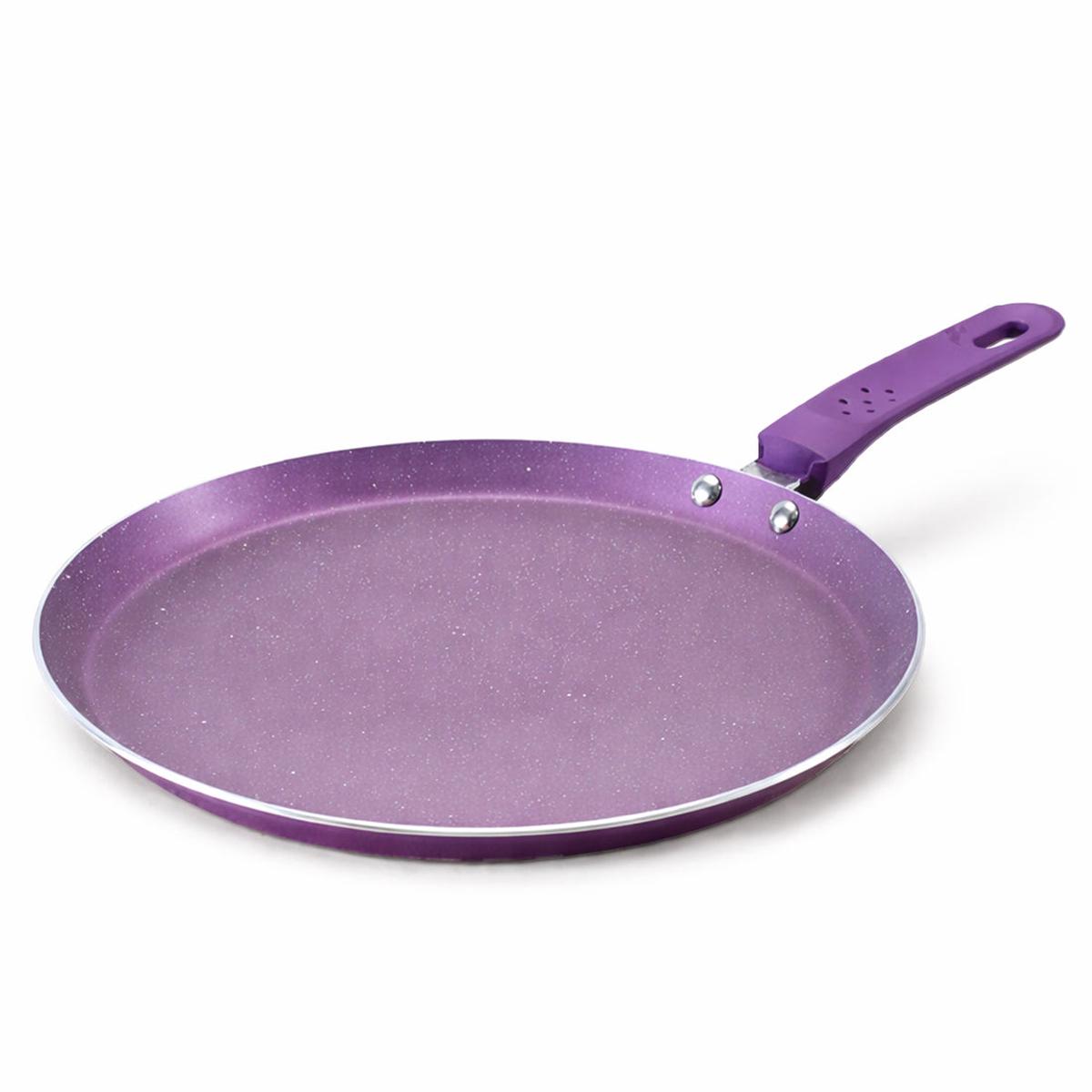Aluminium Orchid Dosa Tawa, Purple, 2 Years