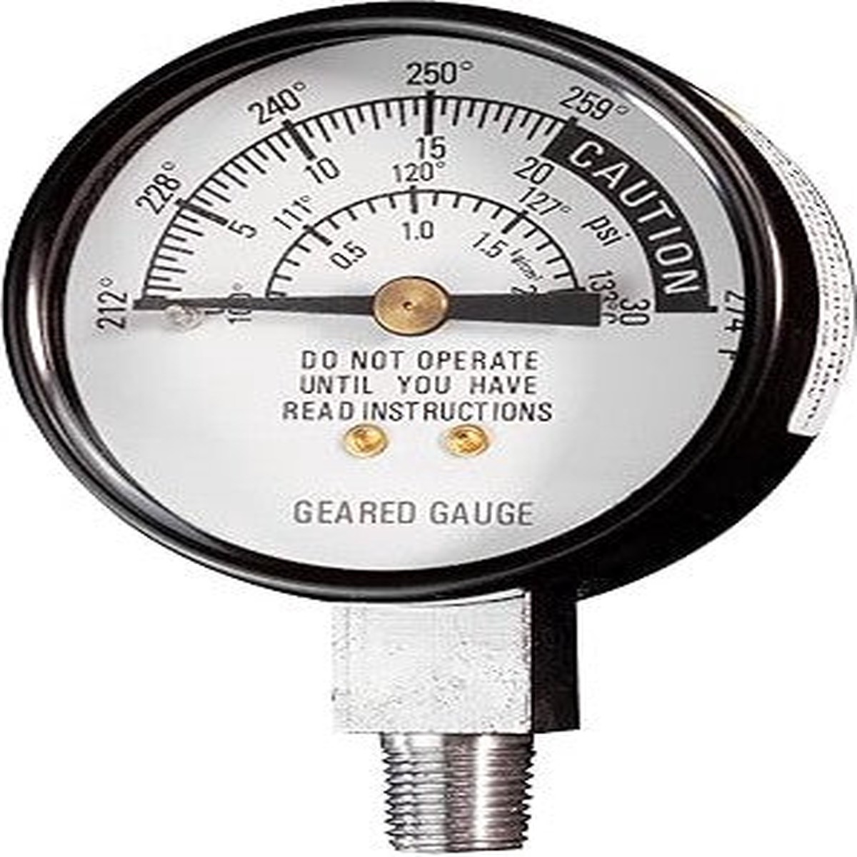 All American - 1/8" NPT, Sterilizer Tested Steam Dial Gauge, Pack of 20 - 72-20PK