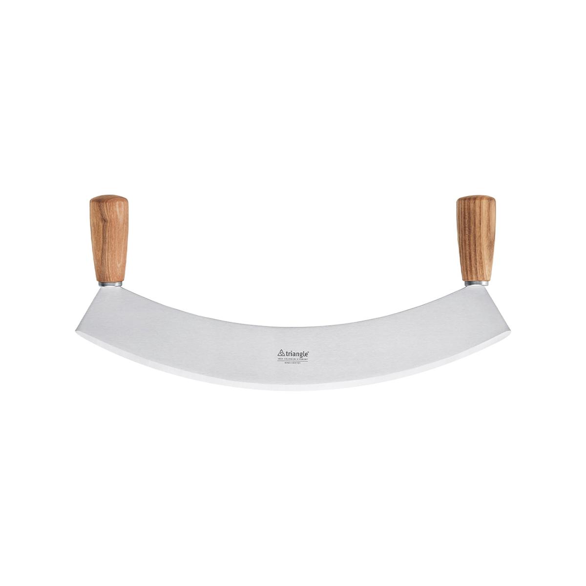 Triangle Pizza Rocker with Ash Wood Handle, 36cm