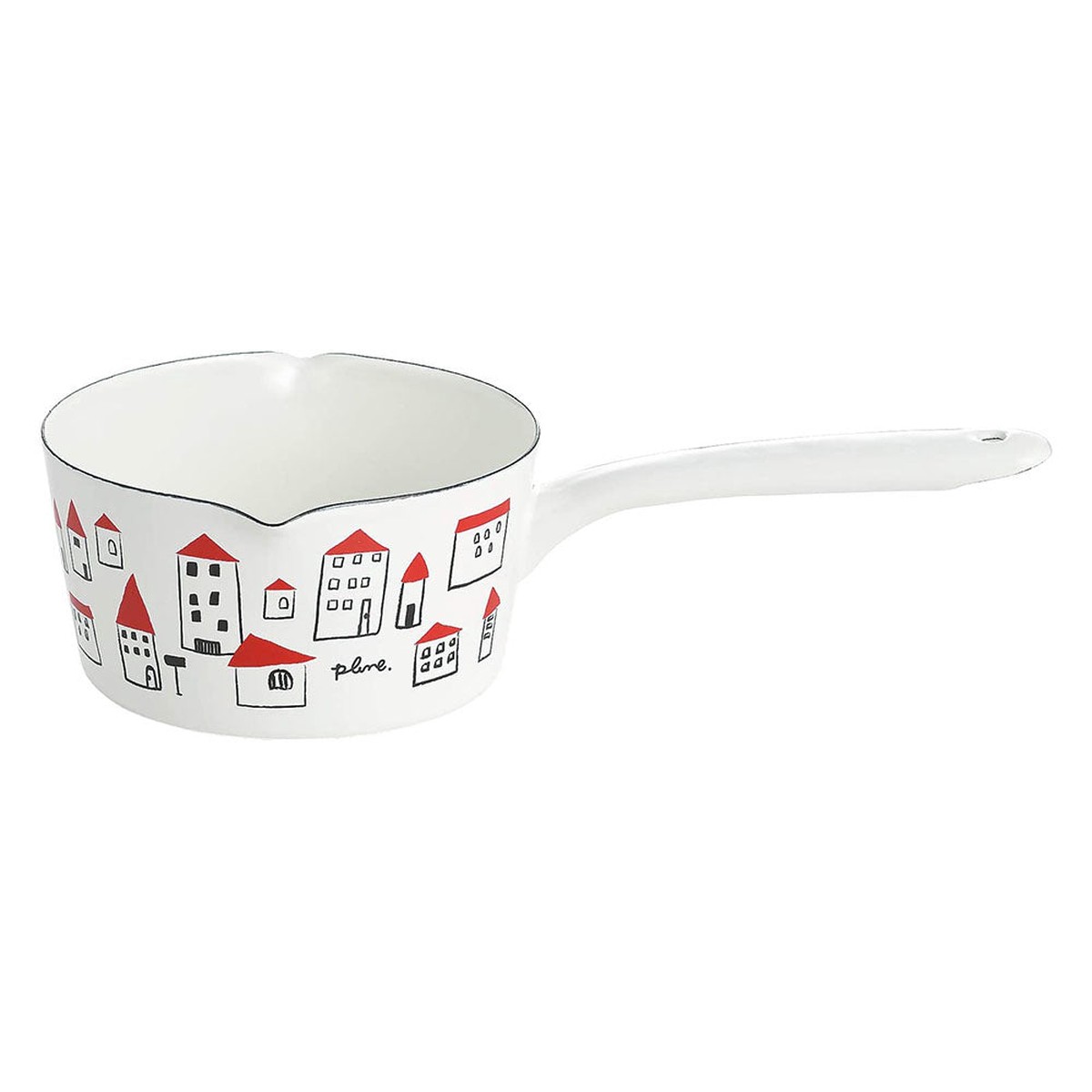 Yutaka Horo Plune Enameled Milk Pan Premium Kitchen Essential