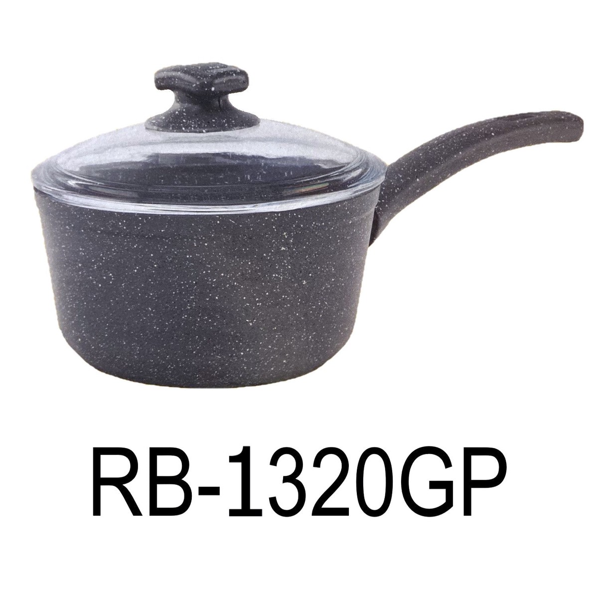 20cm Black Granite Coating Aluminum Sauce Pan