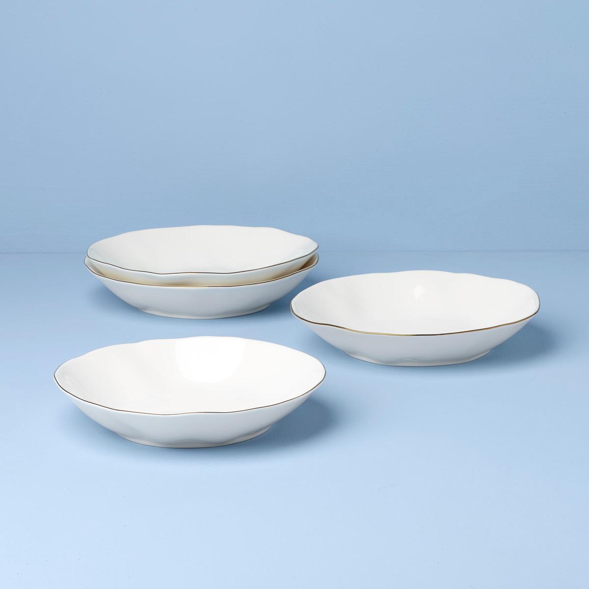 Blue Bay White Pasta Bowls Set of 4
