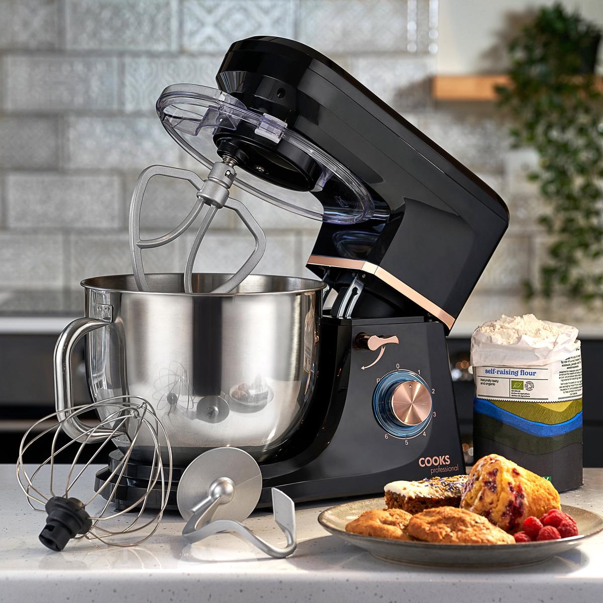Cooks Professional 7L Stand Mixer Black Rose Gold