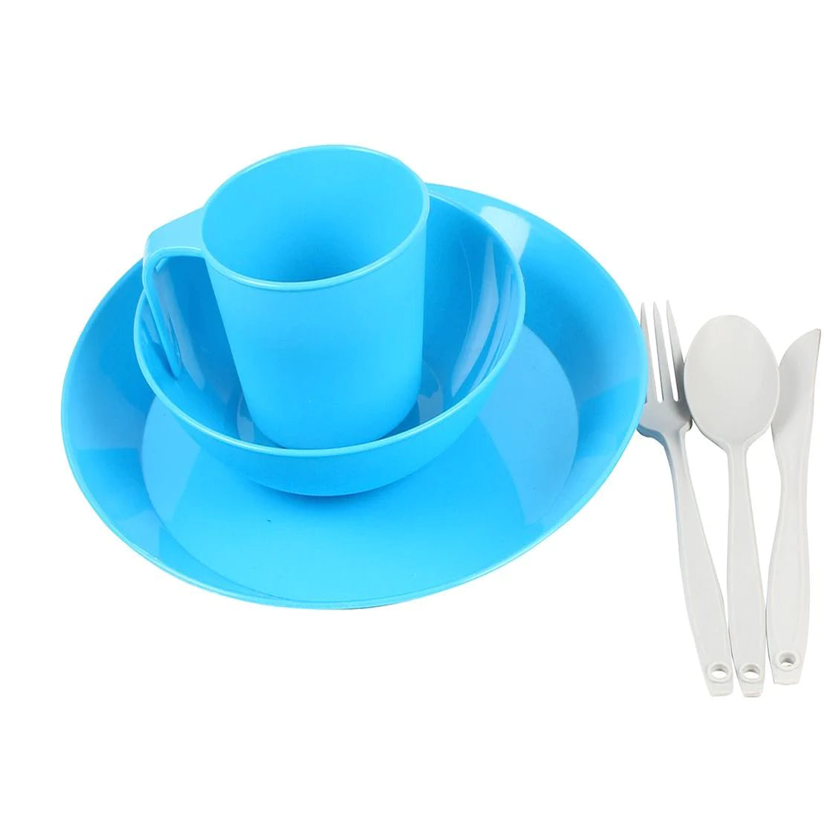 Wildtrak 6 Piece Camp Dinner Set with Net Bag