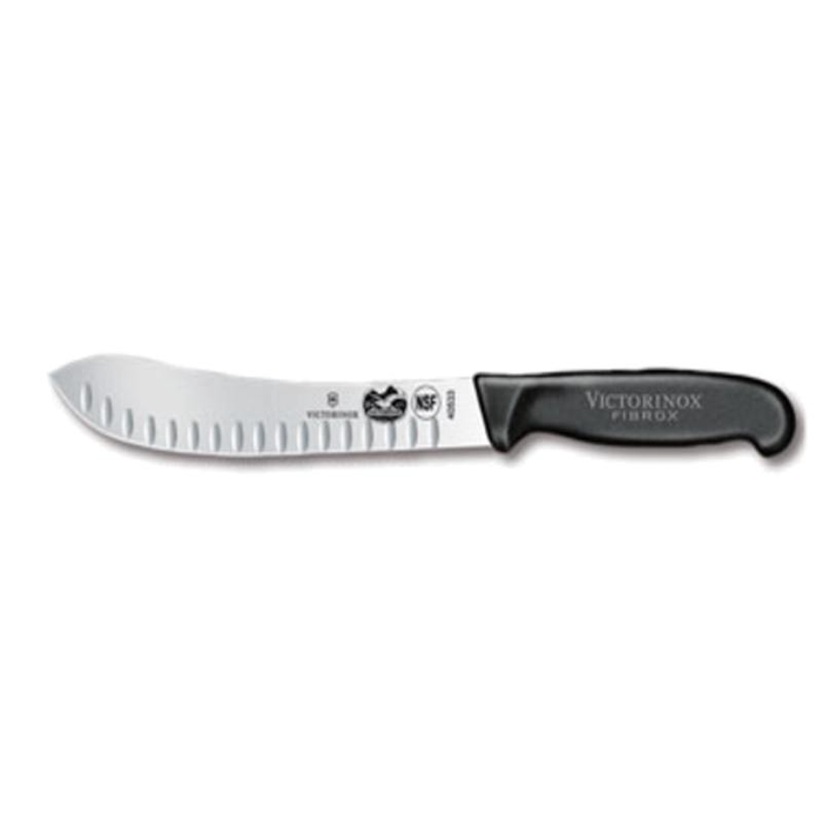 5742320 Victorinox 88221 Granton Edge Butcher Knife w Black Fibrox Handle