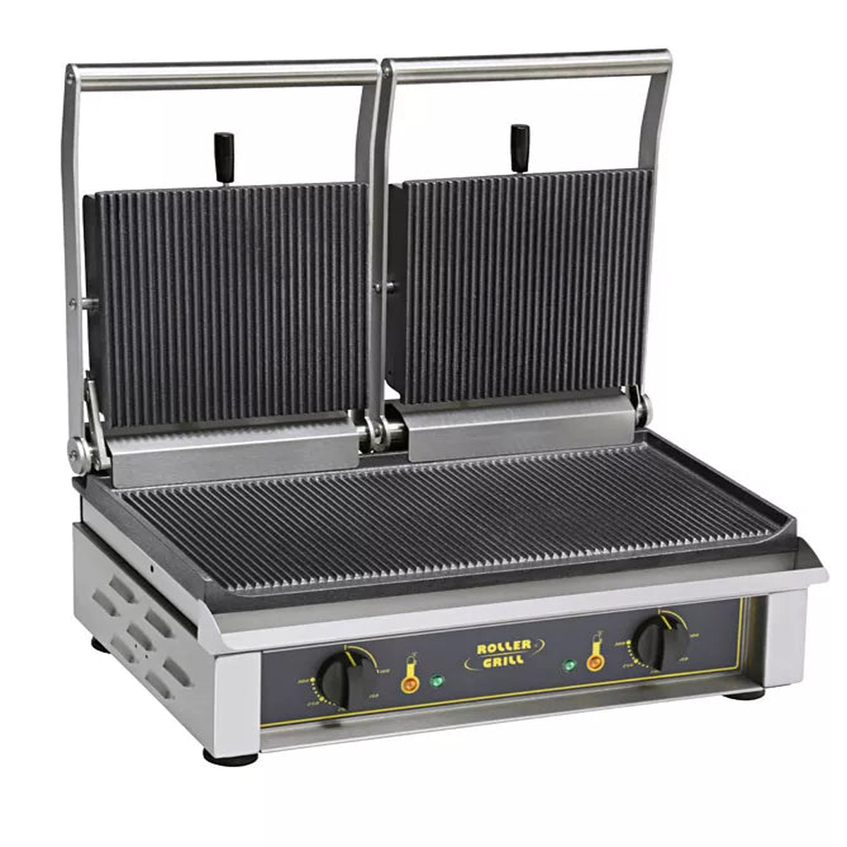 SANDWICH DOUBLE CONTACT GRILLS FITTED WCAST IRON PLATES POWER 2 X 2KW 230V50HZ1PH QUICK RISIN
