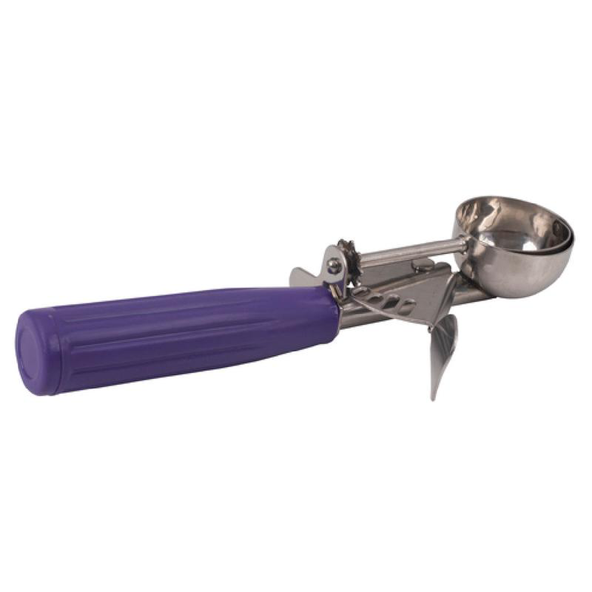 Stanton Trading 1951-40 Disher 40 Ice Cream Purple Stainless Steel with Thumb Press