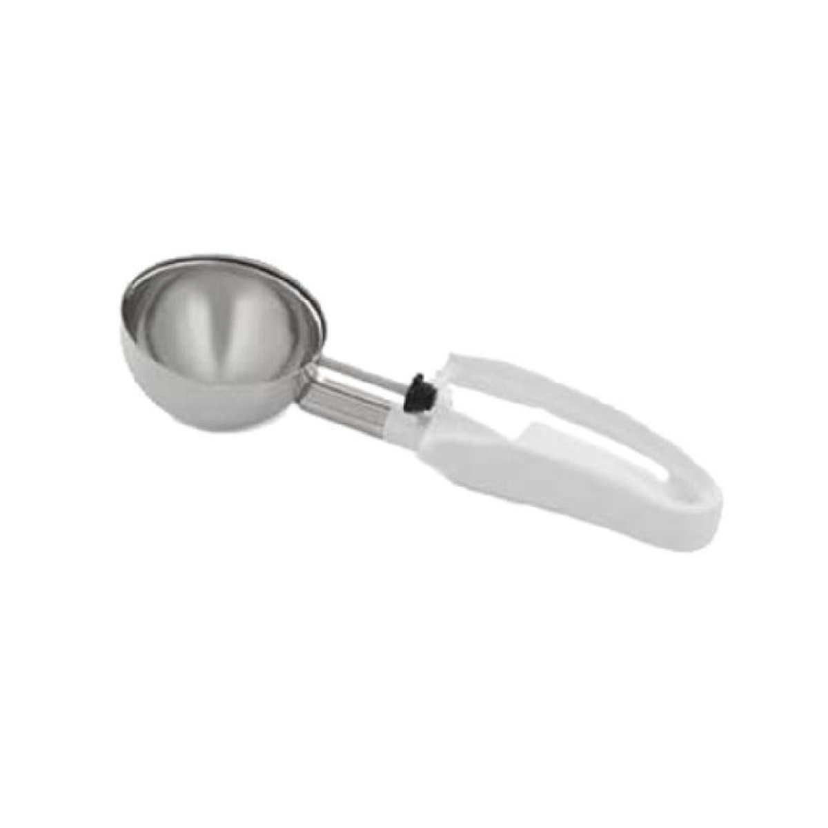 Vollrath 47390 47 Oz Disher Standard Round Bowl Manual with White Handle