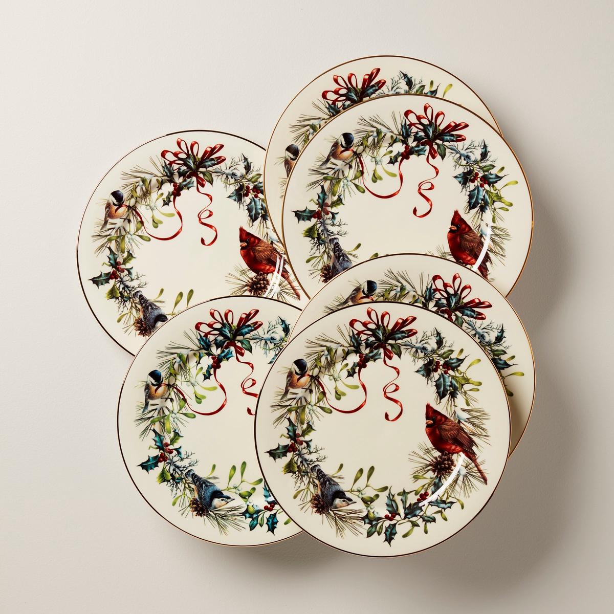Winter Greetings Dinner Plates Set of 6