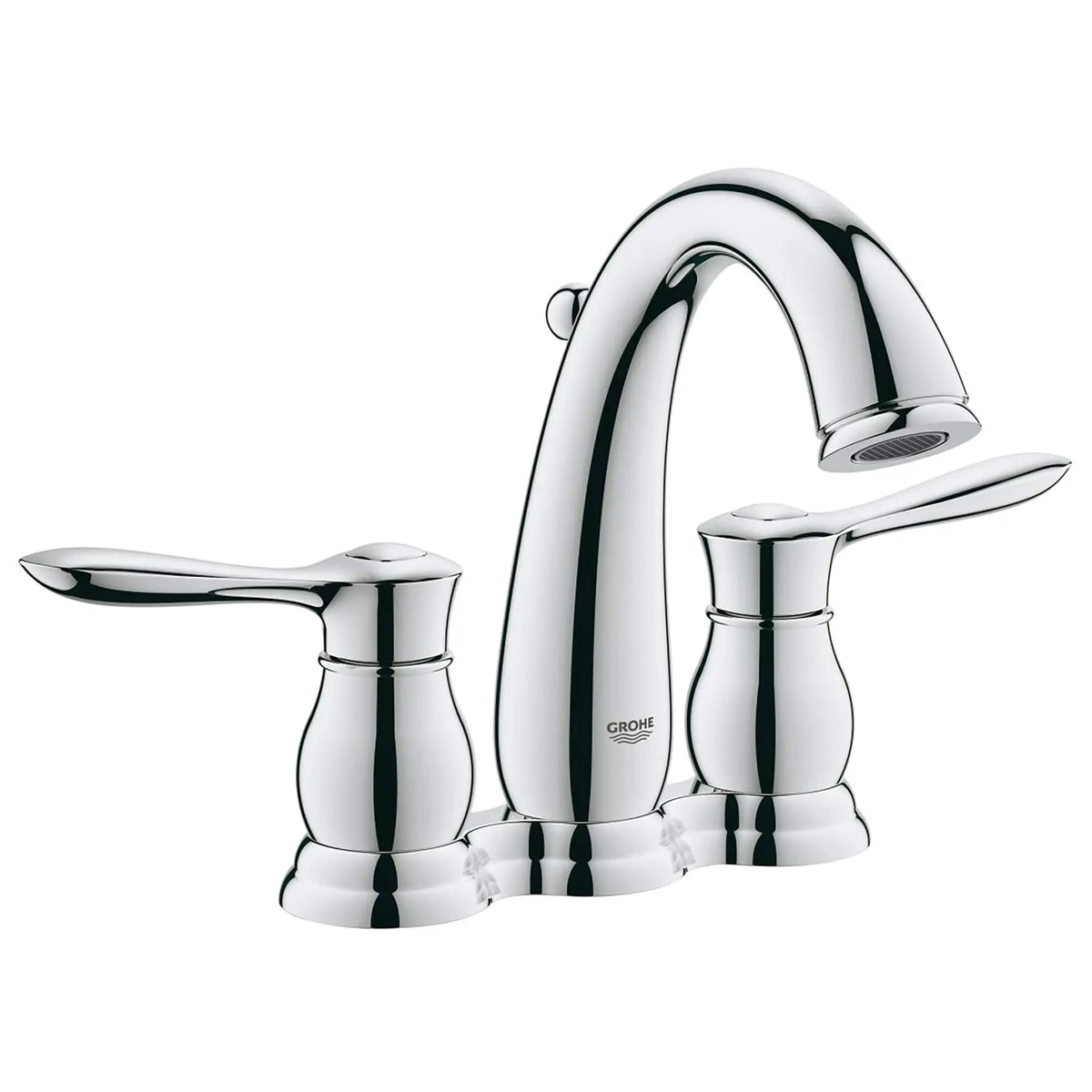 4-inch Centerset 2-Handle Bathroom Faucet 12 GPM