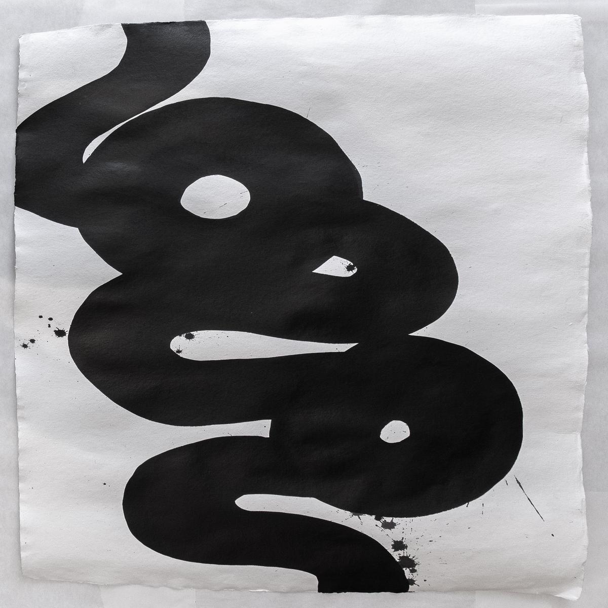 AB Art Japanese Ink ensO Serpent Series Lost Time 63x43
