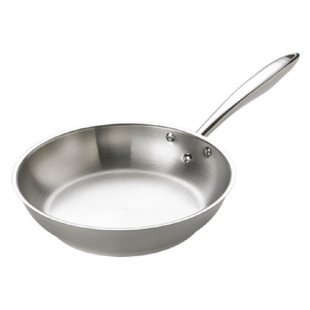 Browne Foodservice 5724050 9-12 Inch Fry Pan Stainless Steel with Stay Cool Handle