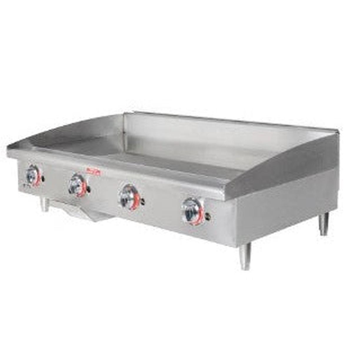 48 (122CM) HEAVY DUTY GAS GRIDDLE COUNTERTOP THERMOSTAT CONTROL