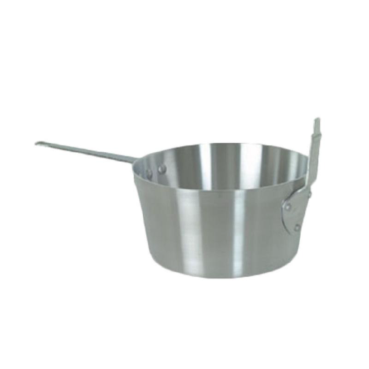 Thunder Group ALSF001 5-12 Quart Fry Pot with Stem Catcher Aluminum Mirror Finish