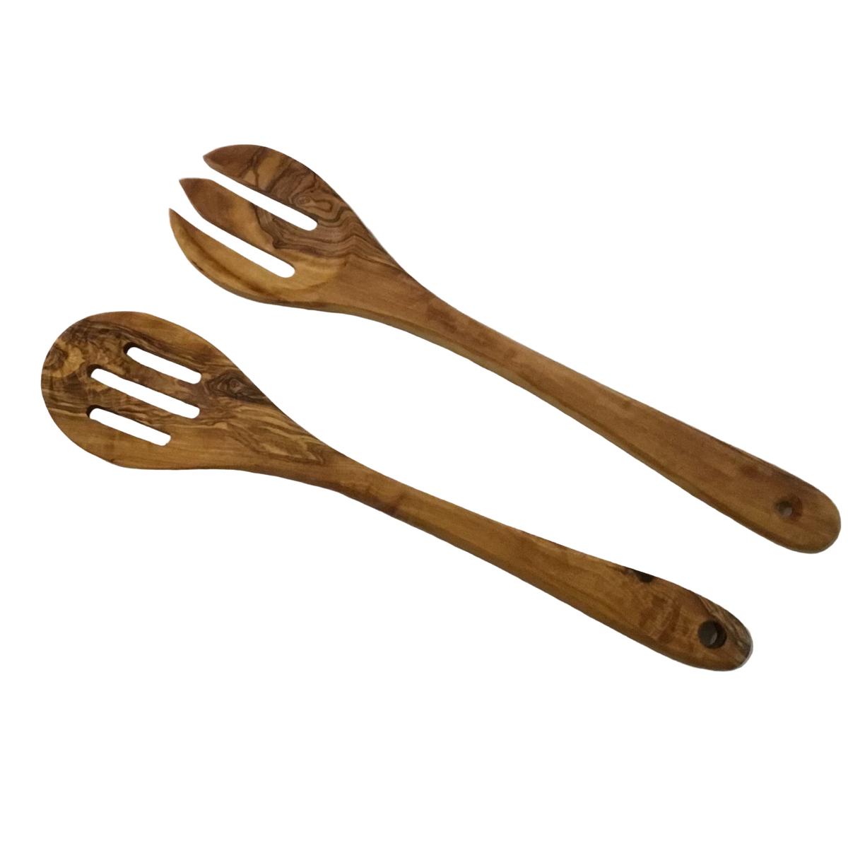 Woodwares Olive Wood Salad Serving set 10