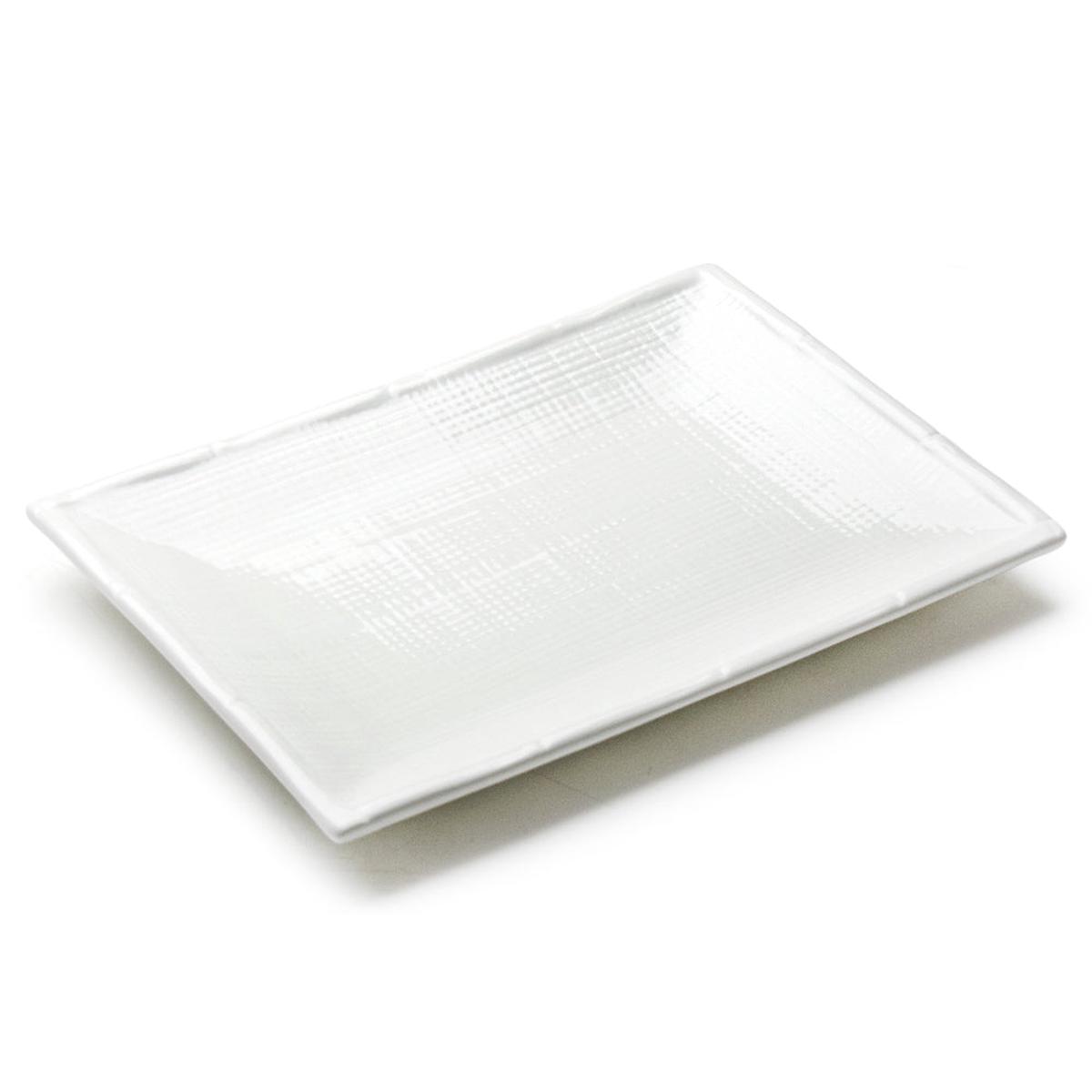 11x7-78 Rectangular Plate White Ceramic