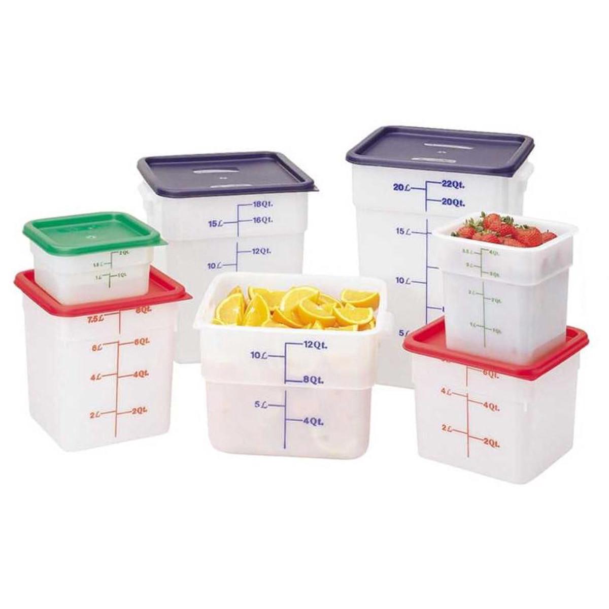 CAMBRO TRANSCLUCENT SQUARE FOOD STORAGE CONTAINER