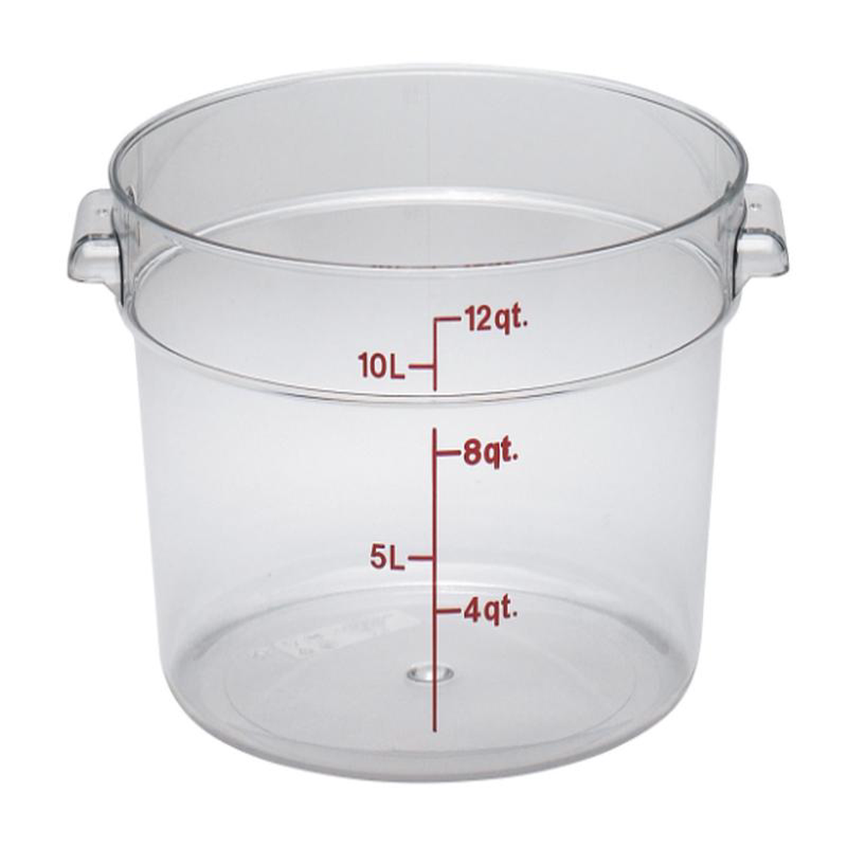ERC12C Cresco Resco Round Food Container 12 qt Clear
