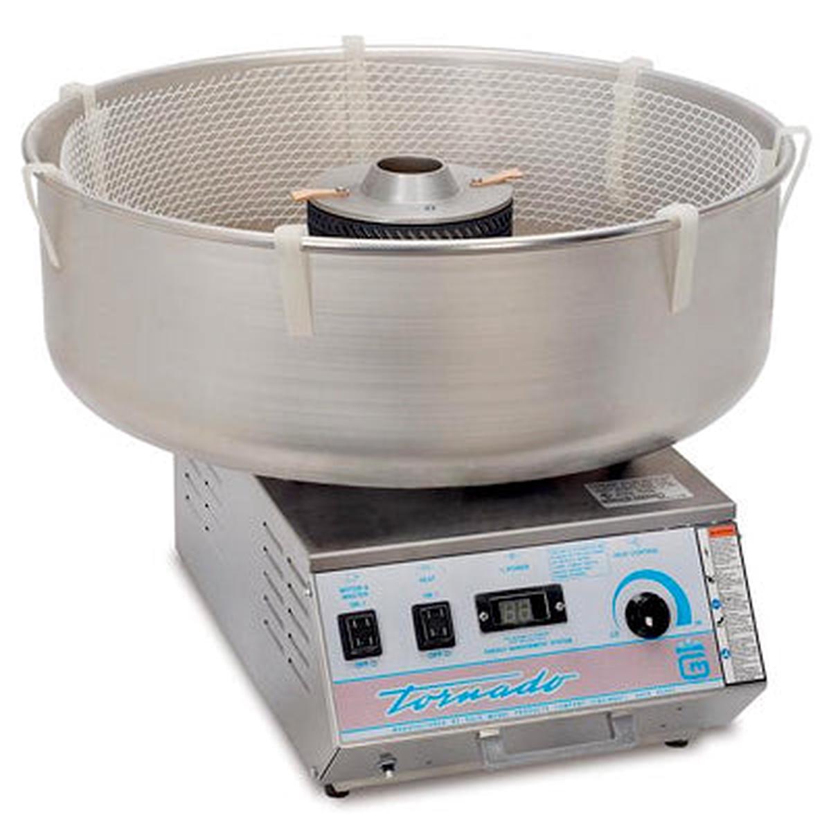(3005-03000) Tornado SS Floss Machine with Solid State Heat Control (42040 Pan and Whirl Grip (HEATERRING NOT COVERED IN WARRANTY )