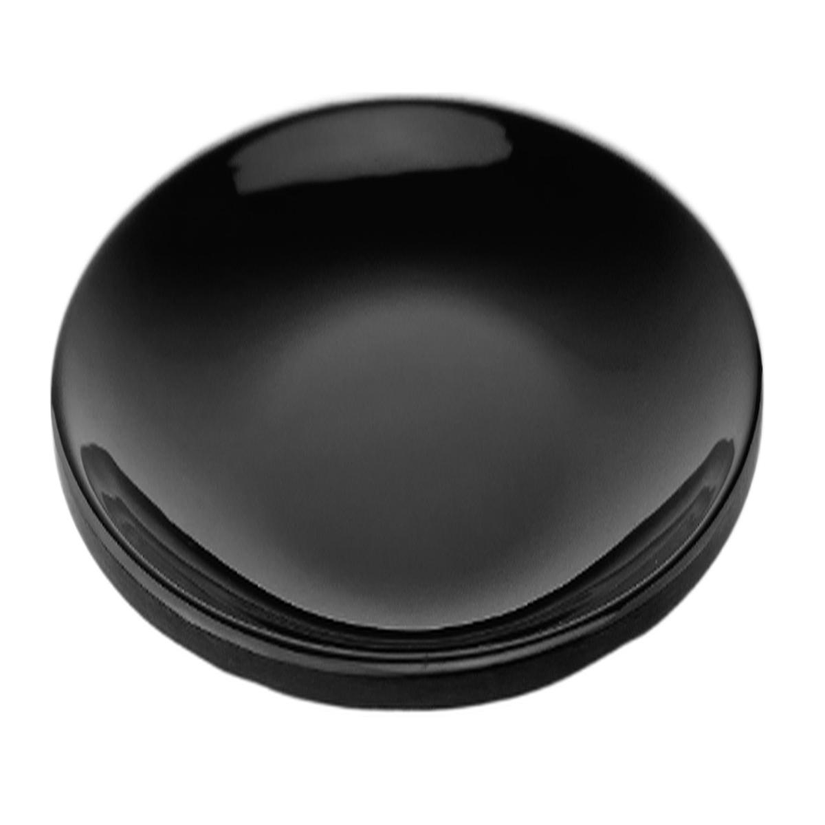 Melamine Round Plate 7D Black