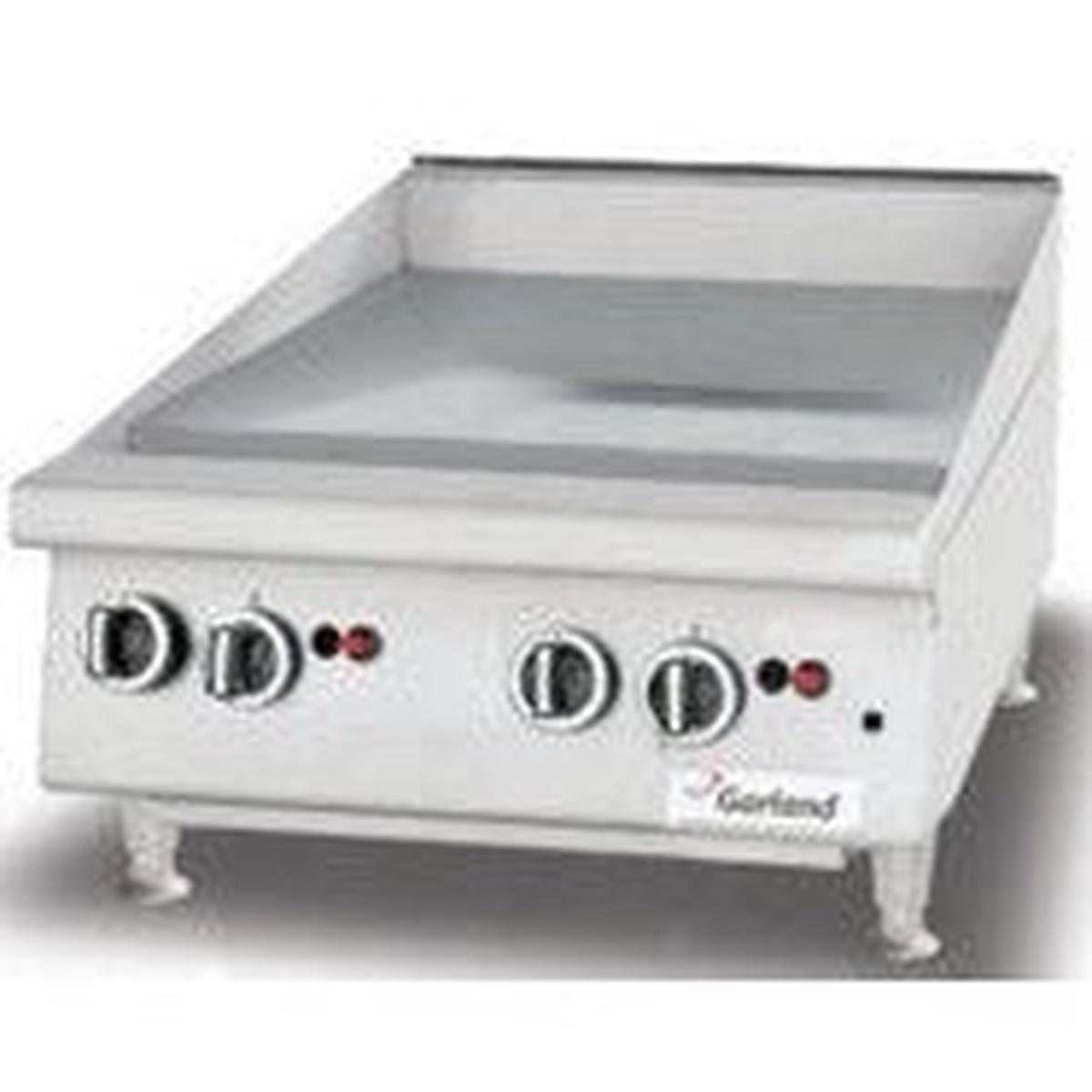 24 Heavy Duty Gas Countertop Griddle with Thermostatic Controls - 56000 BTU