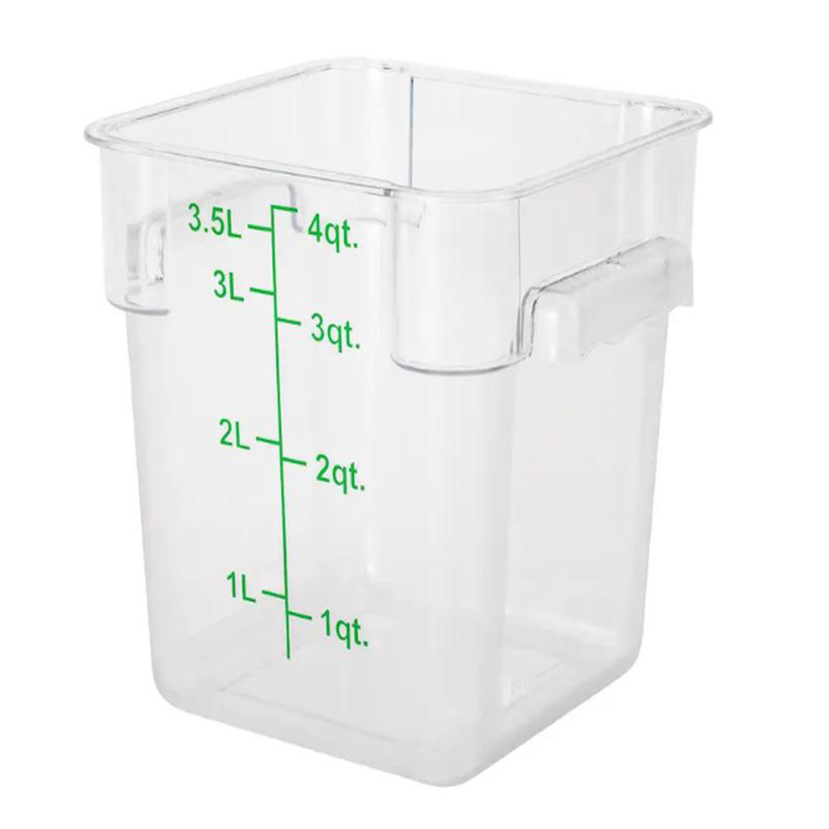 ESC4C Cresco Resco Food Storage Container 4 Qt Square Clear
