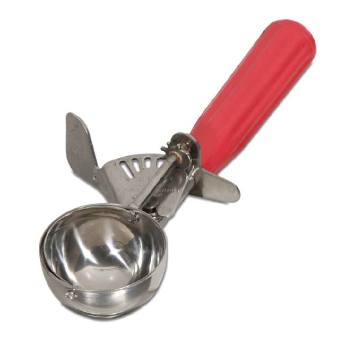 JB Prince U685 24 1-34 Oz Disher Manual Ice Cream Scoop Stainless Steel Red