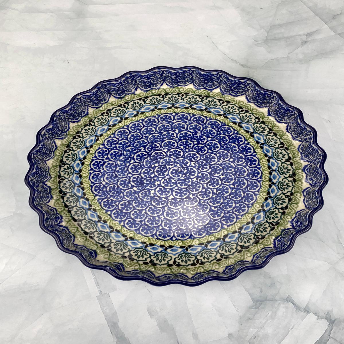 Ruffled Quiche Tart Dish - Shape 637 - Pattern 1858