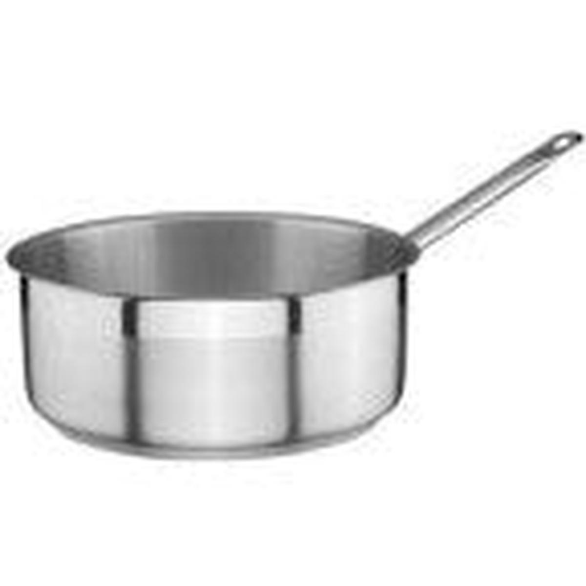 (01430200961) SS SAUCE PAN SEMI SATIN SEMI MIRROR FINISHED Size 20 cm Cap 25 Ltr