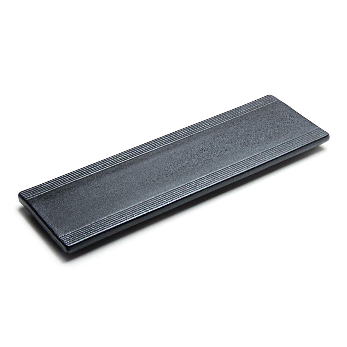 15 Rectangular Porcelain Platter Matte Black