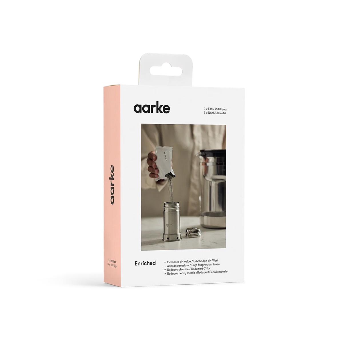 Aarke Purifier Water Filter Granules 3-Pack Refill Bags Enriched