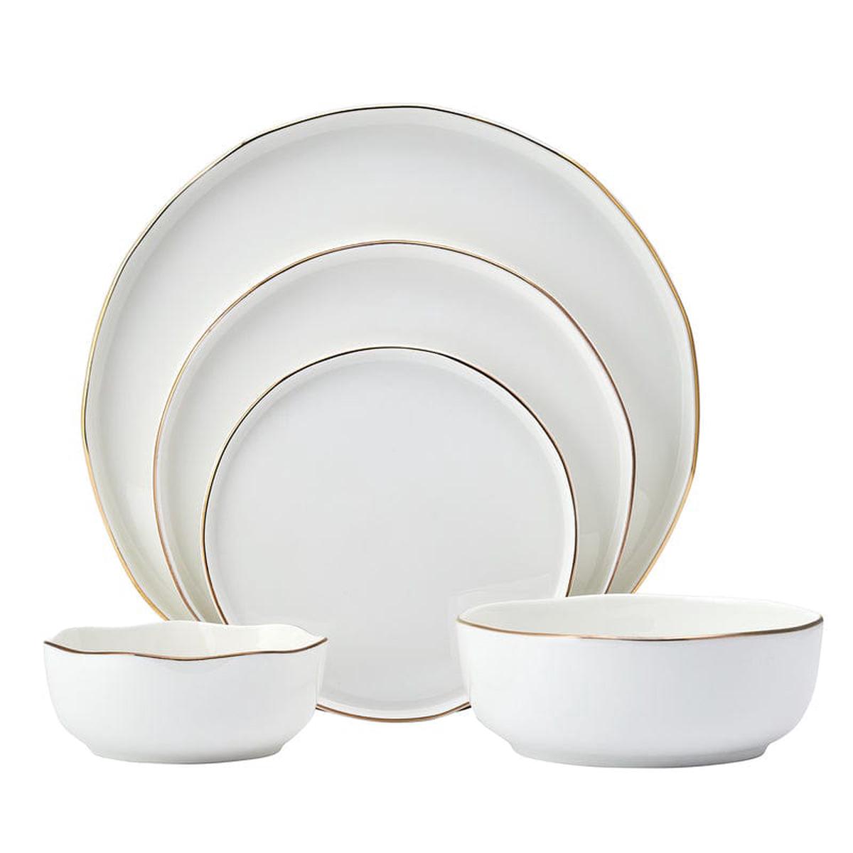 Adelaide Gold 20 Piece Dinnerware Set Service for 4