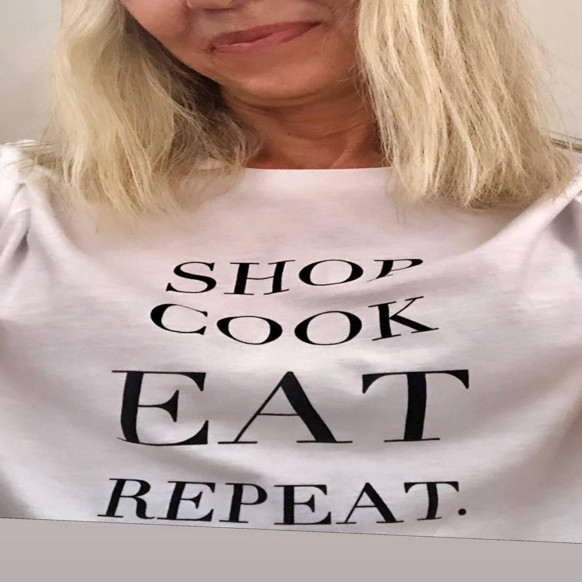 Wholesale SHOP COOK EAT REPEAT T-Shirt (Case of 12)