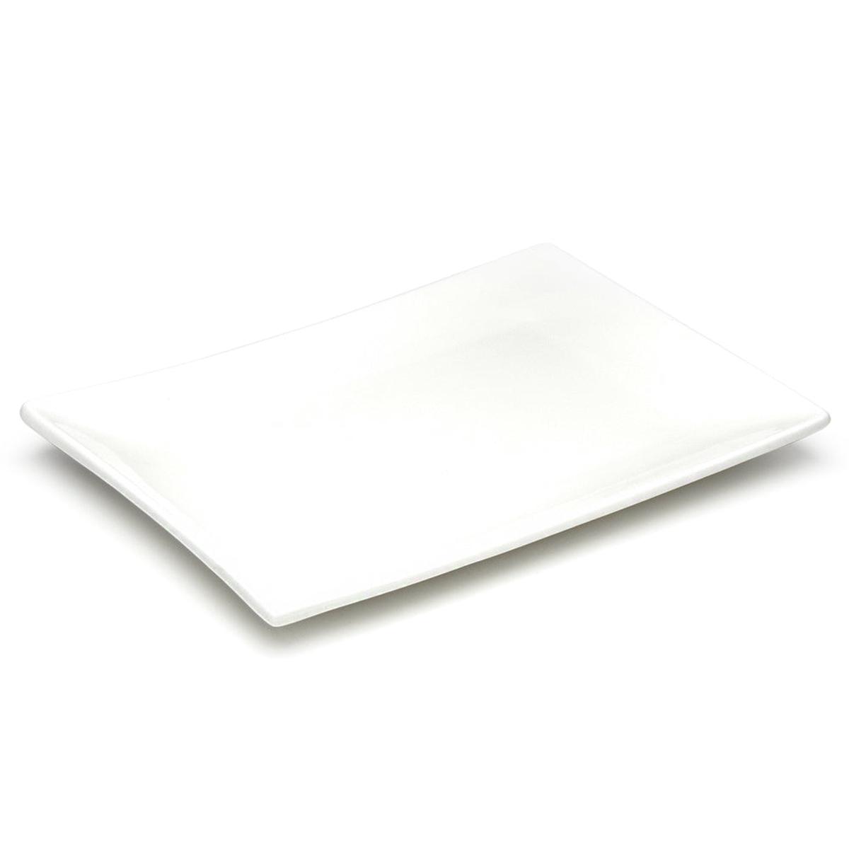 12-34x9 Rectangular Plate White Ceramic