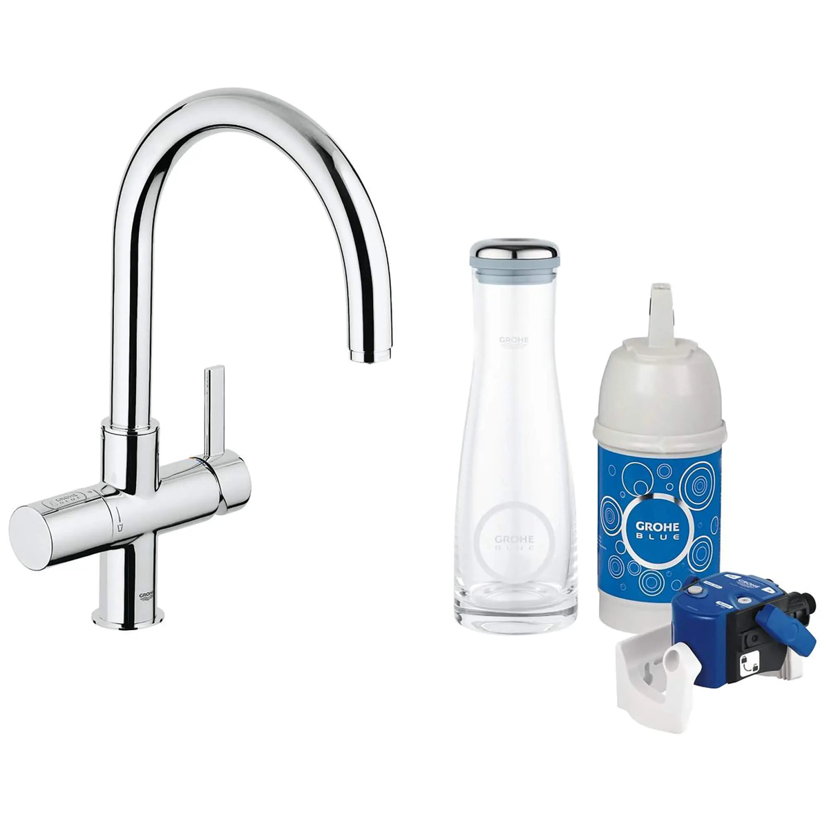 Single-Handle Kitchen Faucet 175 GPM with Filtered Water