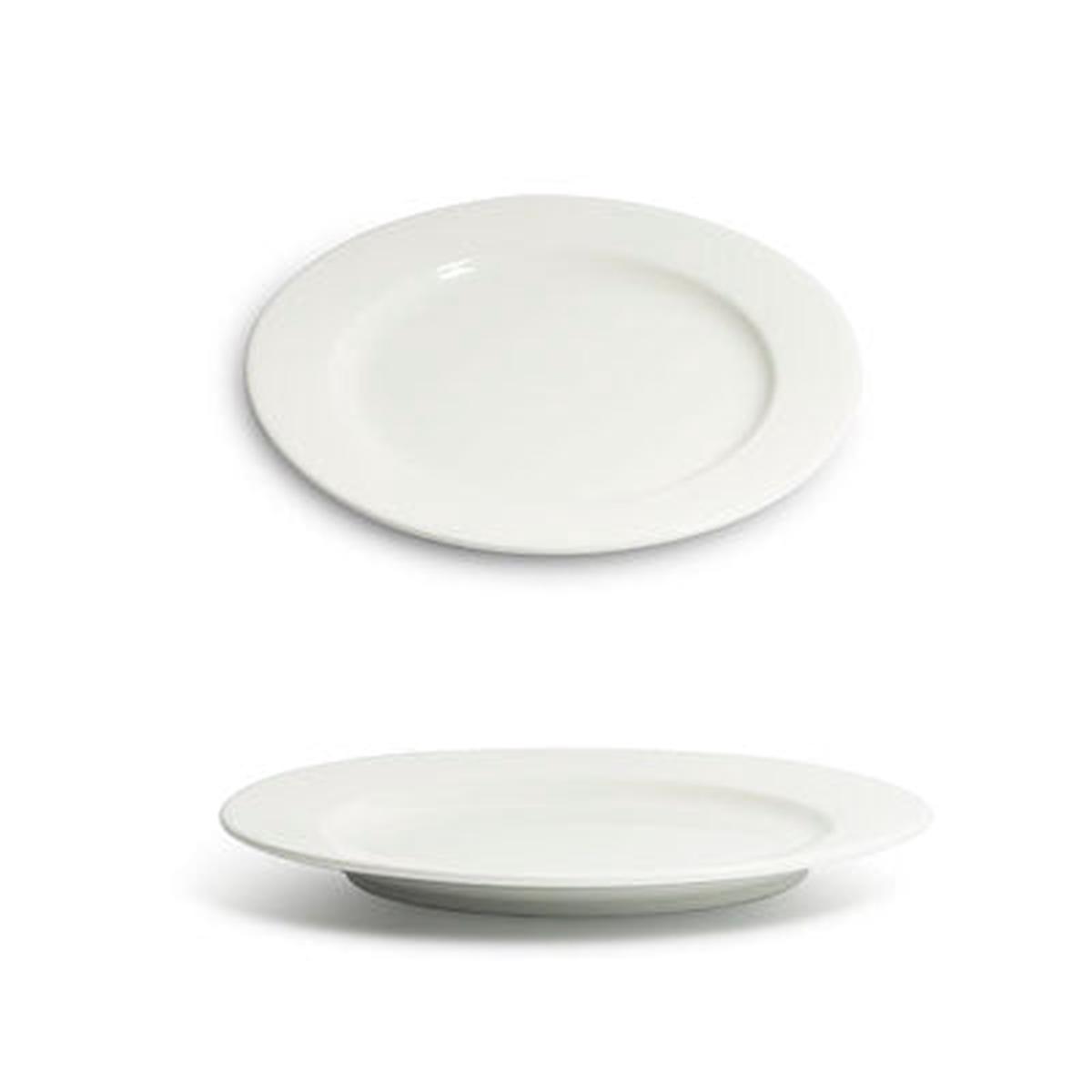 1025D Round Plate White Ceramic