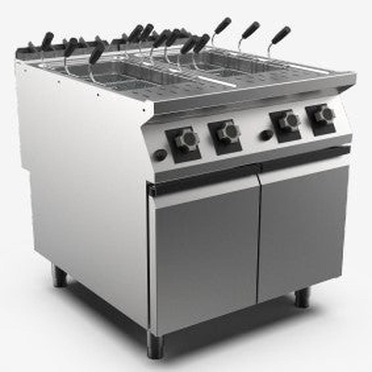 (MAMC0005009) 42 42 Ltr Double Well Gas Pasta Cooker with (MA97336000 - ACPC13 Single 13 Basket)