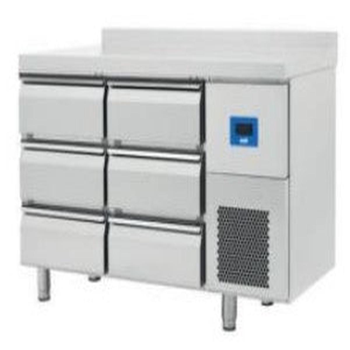 (79E427NMVD2003) Comersa Counter Type Refrigerator with 6 Drawers with 10 cm Backsplash