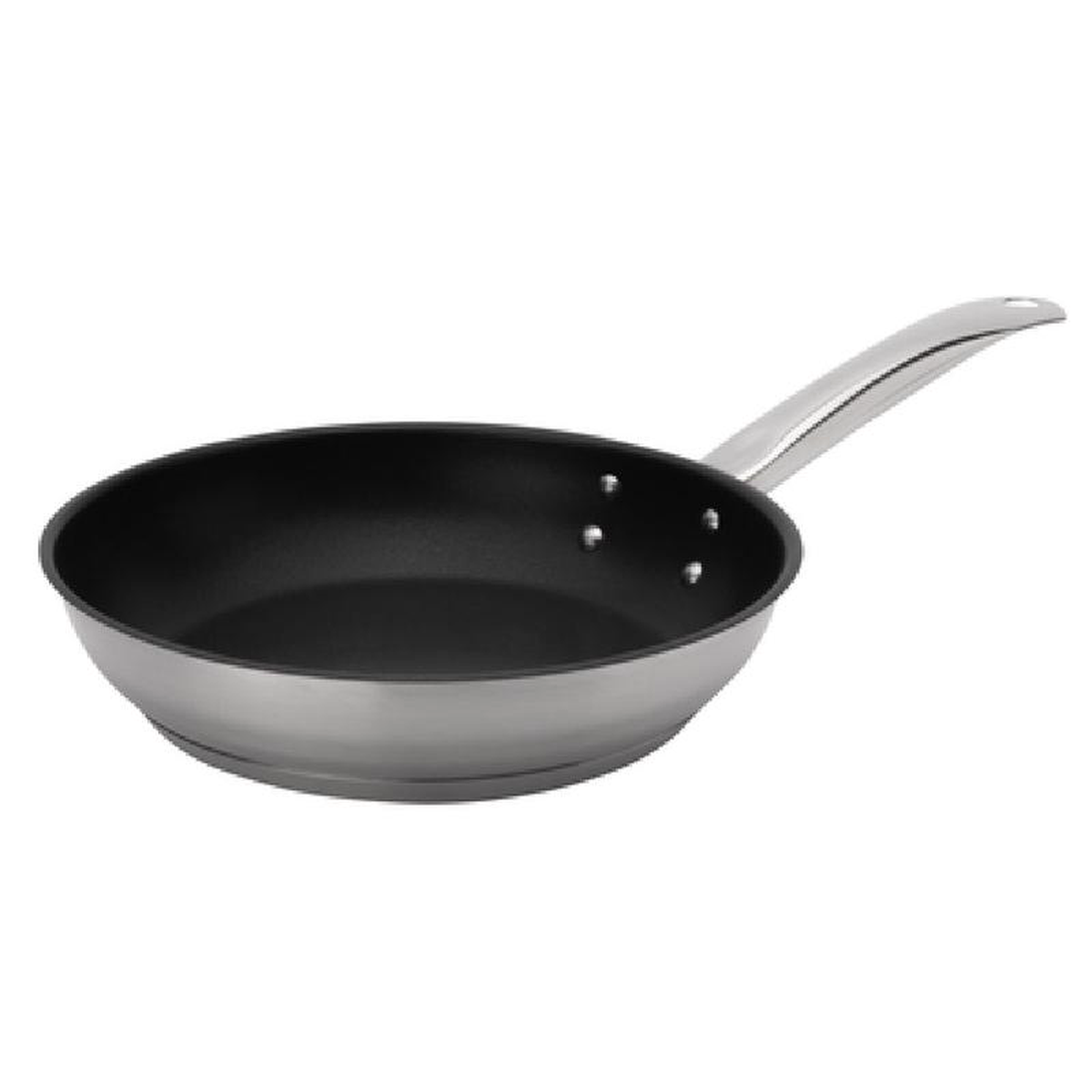 Browne Foodservice 5734060 9-12 Inch Fry Pan Riveted Cool Touch Handle Stainless Steel Non Stick