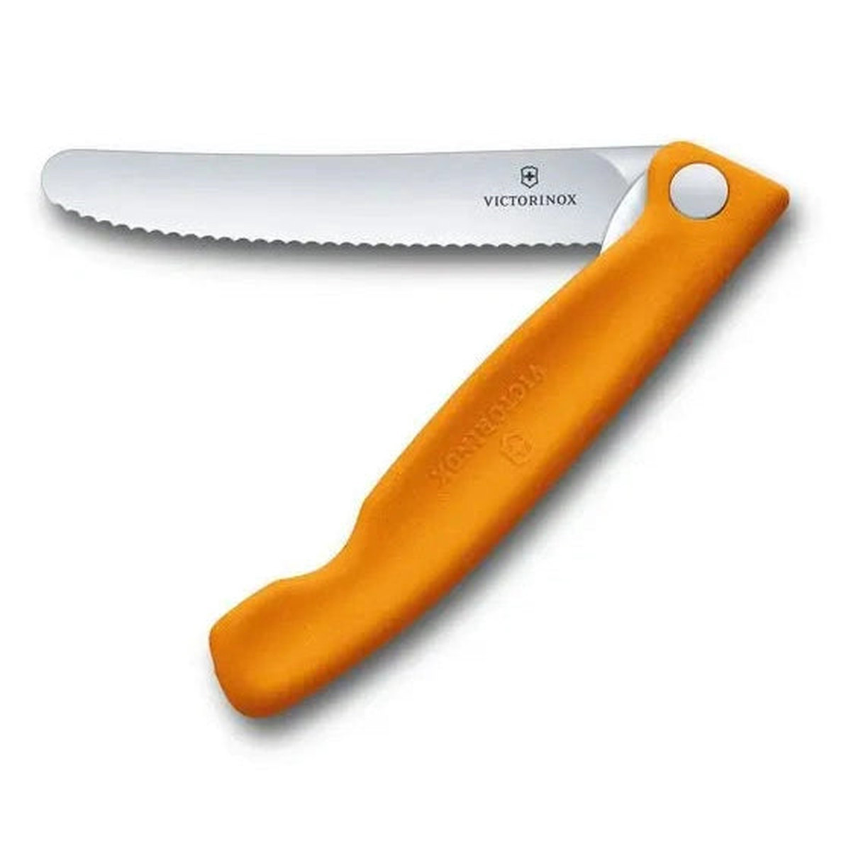 Victorinox Swiss Classic Foldable Paring Knife 11 CM Wavy Orange Blister