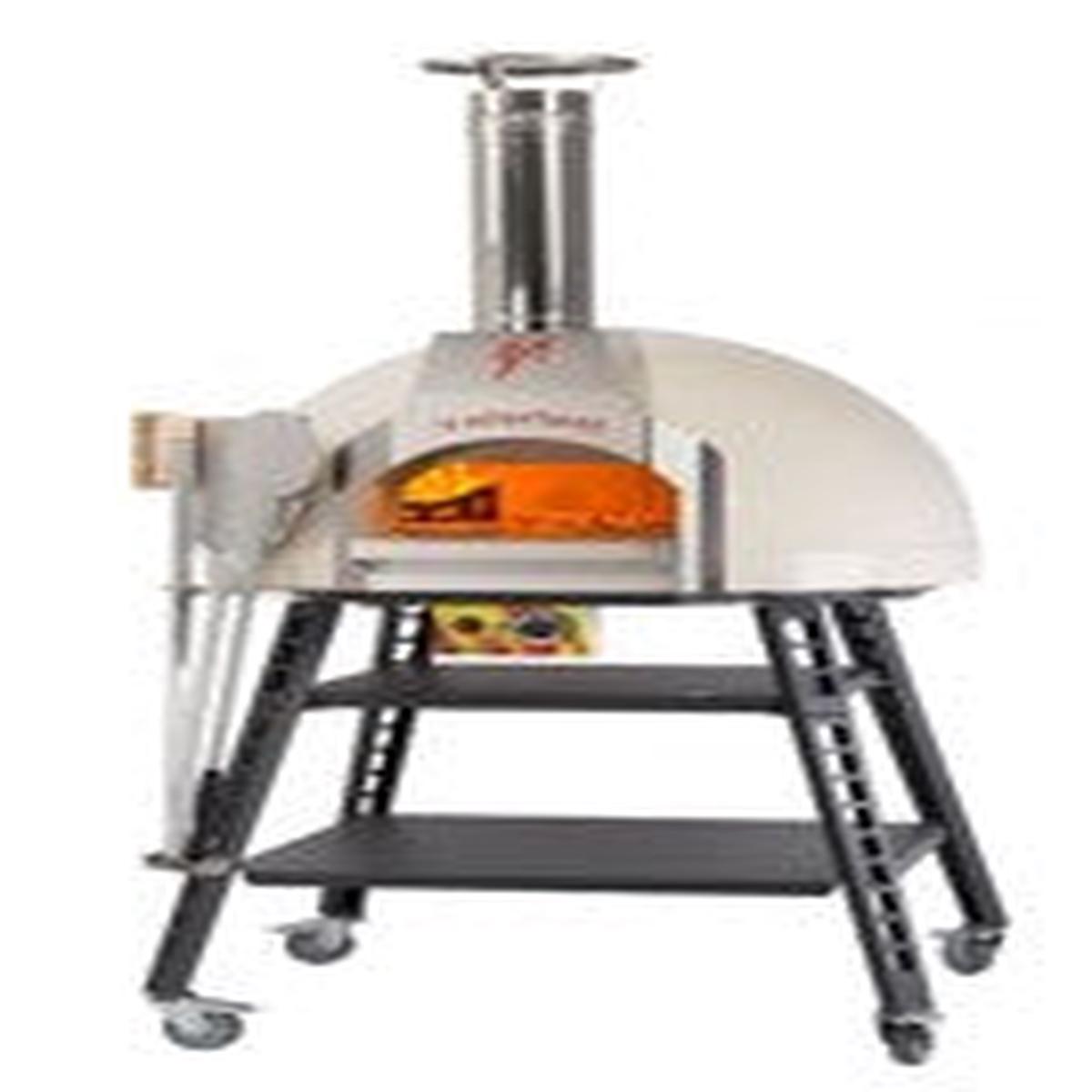 Baby 75 White Mosaic tiles Gas Pizza Oven