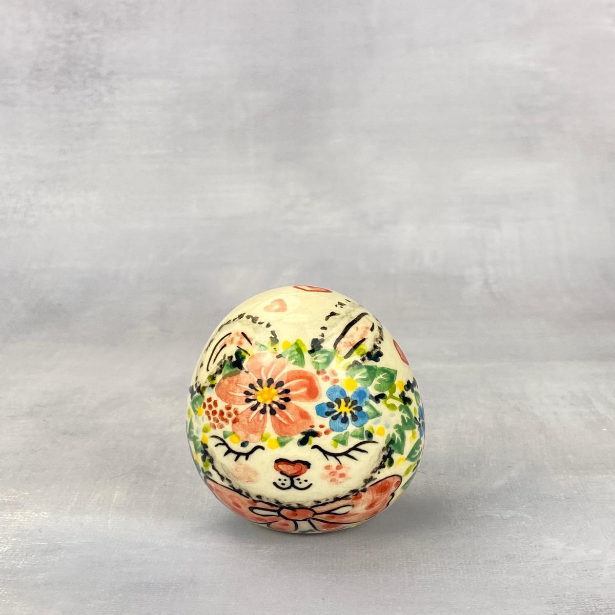 Vena Large Ceramic Easter Egg - Shape V037 - Pink Flowers