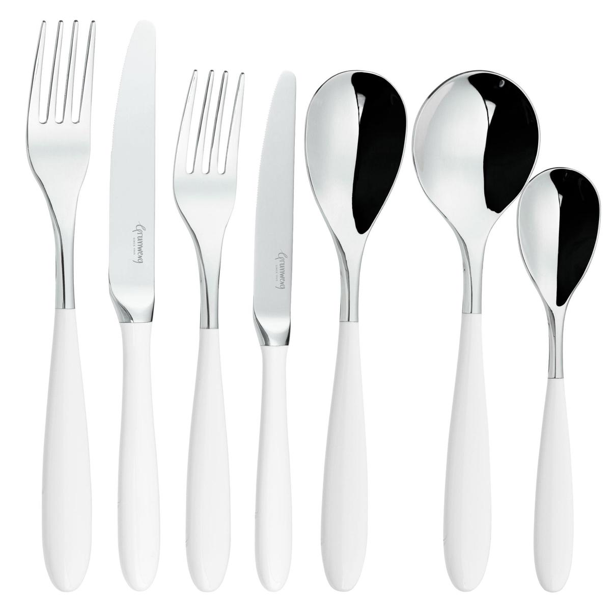 Yin Yang White 84 Piece Cutlery Set