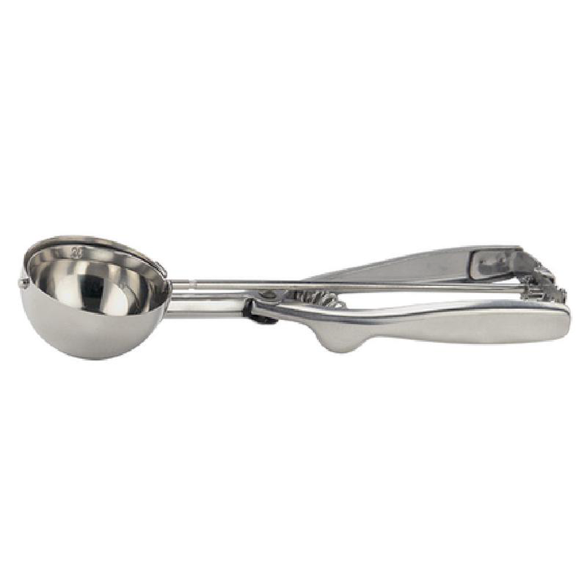 Winco ISS-20 2-12 Oz Disher Portioner Round Bowl Stainless Steel with Handle