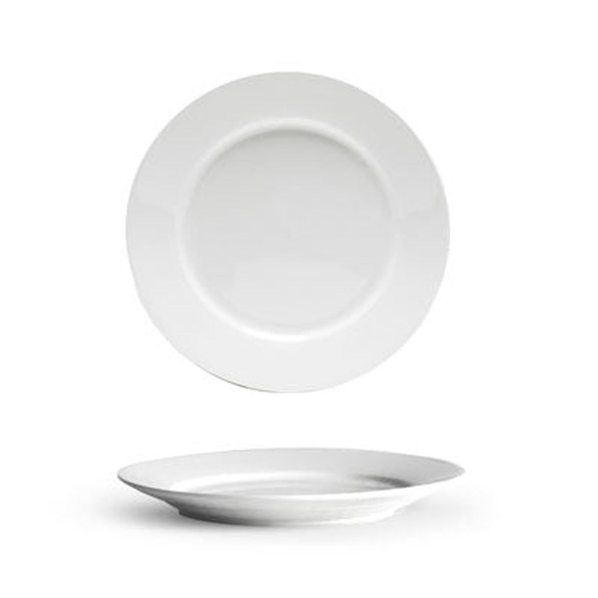 11D Round Plate White Ceramic